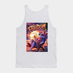 Freedom cat Tank Top